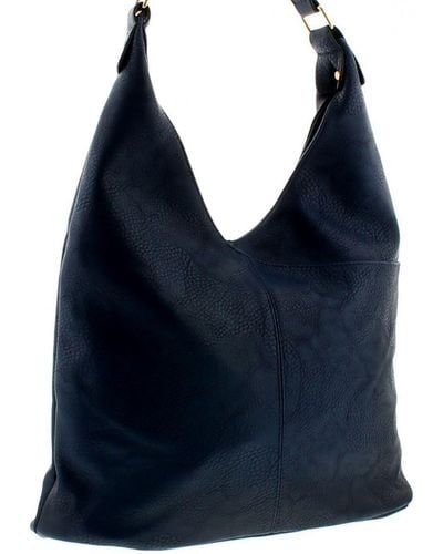 Wynsors Slouch Shoulder Bag Tori Zip Fastening - Blue