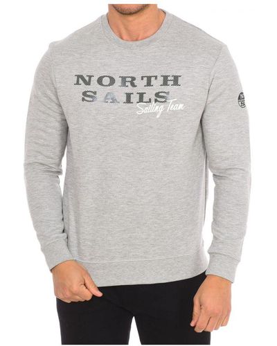 North Sails Long-Sleeved Crew-Neck Sweatshirt 9022970 - Grey