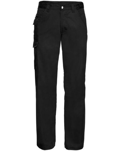 Russell Polycotton Twill Trouser / Trousers (Long) () - Black