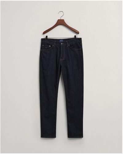 GANT Hayes Jeans Voor , Donkerblauw