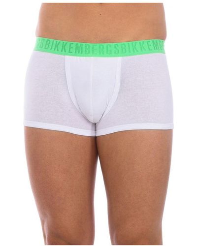 Bikkembergs Pack-2 Anatomical Front Fashion Tape Boxers Bkk1utr04bi - White