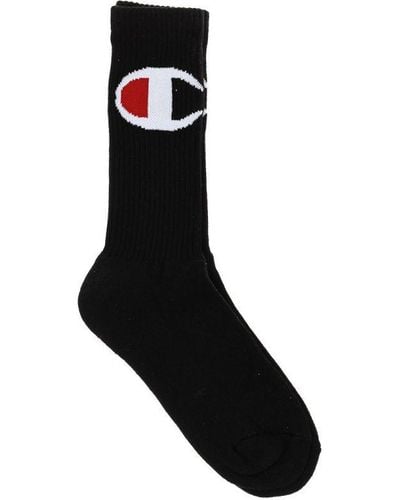 Champion Y08sx High-top Sports Socks - Black