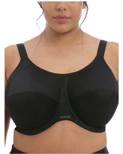 Elomi Energise Full Cup Side Support Sports Bra - Black
