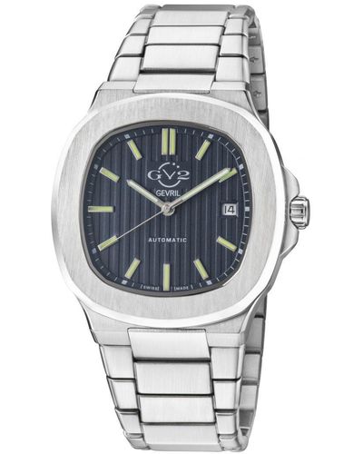 Gv2 Swiss Automatic Potente Dial Stainless Steel Bracelet Watch - Grey