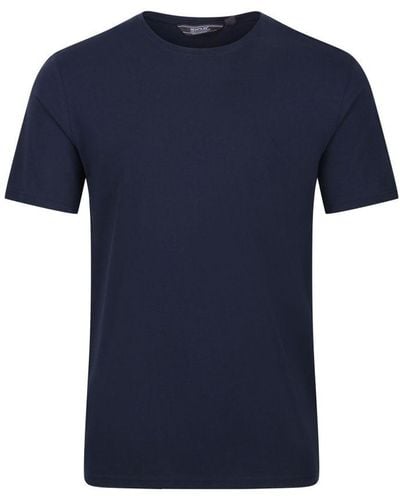 Regatta Tait Lightweight Active T-Shirt () Cotton - Blue
