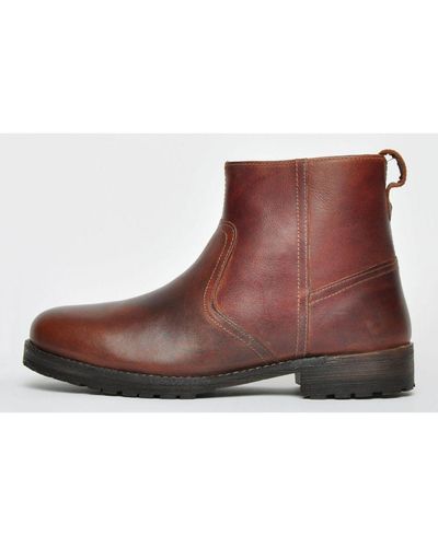 Red Tape Tranby Leather - Brown