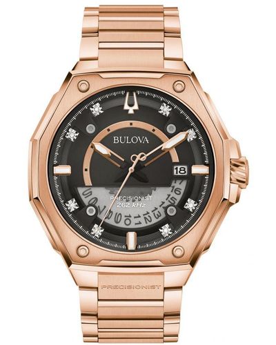 Bulova Precisionist X Rose Watch 97D129 Stainless Steel (Archived) - Metallic