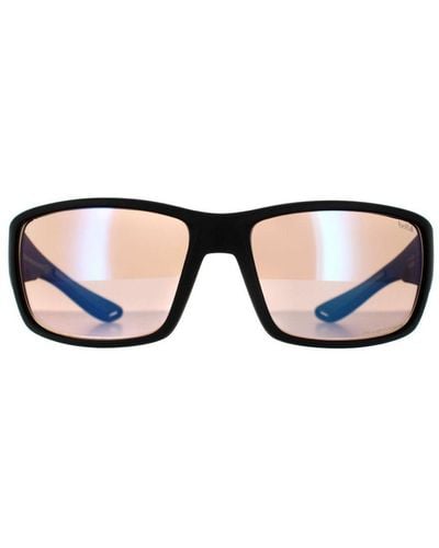 Bollé Wrap Matte Phantom+ Photochromic Polarised Sunglasses - Blue