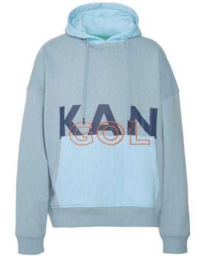 Kangol Organic Cotton Hoodie Sweatshirt - Blue