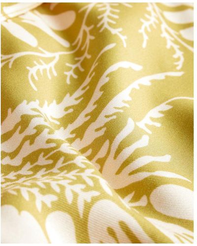 Ted Baker Saraiy Printed Sarong Detail Midi Dress - Metallic