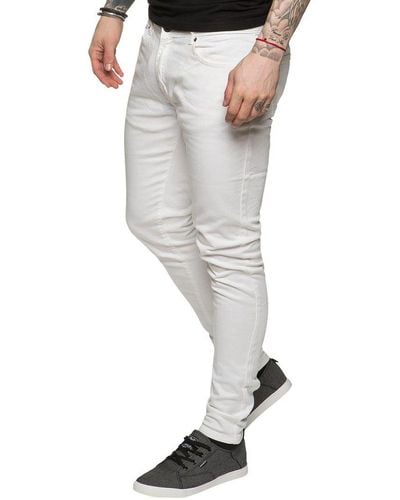Enzo Skinny Super Stretch Denim Jeans - Grey