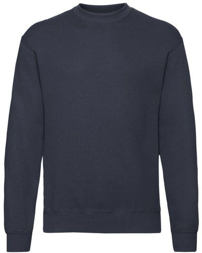 Fruit Of The Loom Classic 80/20 Set-In Sweatshirt (Deep) - Blue