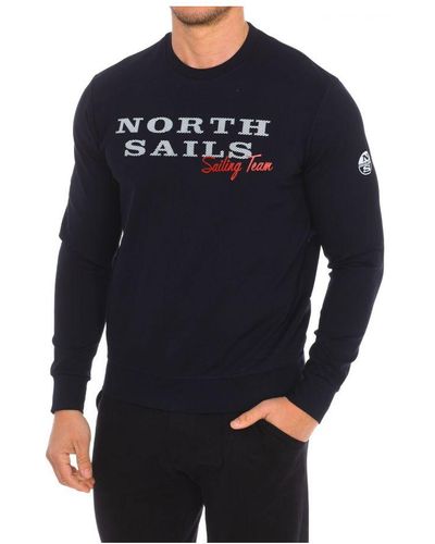 North Sails Long-sleeved Crew-neck Sweatshirt 9022970 Men - Blue
