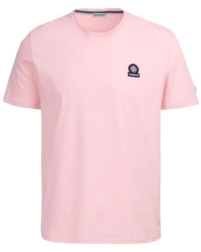Sandbanks Badge Logo T-Shirt Crystal Rose - Pink