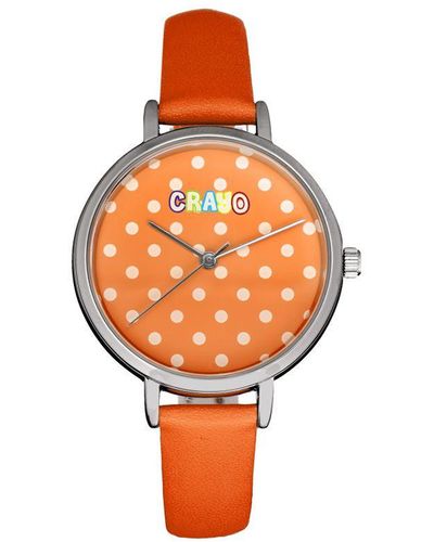 Crayo Dot Strap Watch - Orange