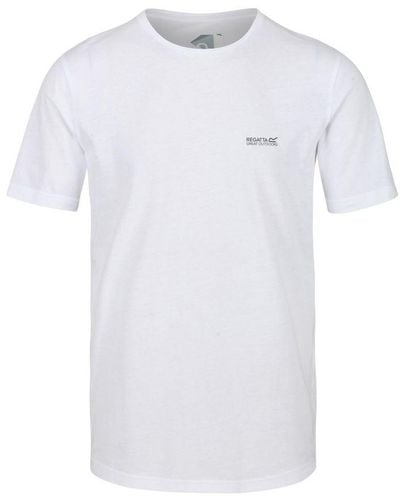 Regatta Tait Lichtgewicht Actief T-shirt (wit)