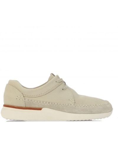 Clarks Tor Track Trainers - Natural