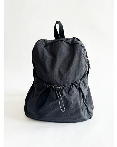 SVNX Casual Backpack In Black Nylon - Blue