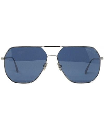 Tom Ford Gilles-02 Ft0852 14V Sunglasses - Blue