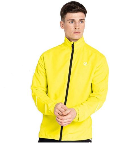 Dare 2b Illume Pro Wind Shell Led Cycling Jacket - Yellow