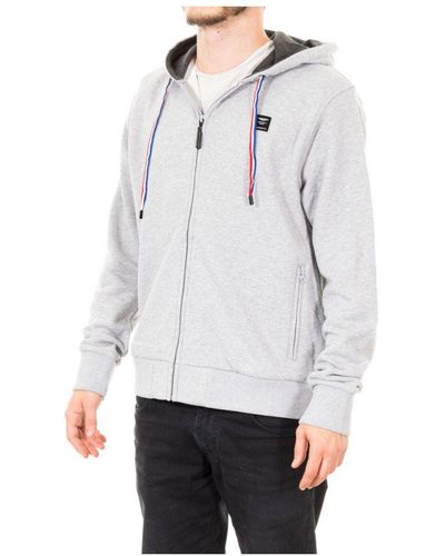 Hackett Long-sleeved Sweatshirt With Round Neck And Hood Hm580247 Cotton - White
