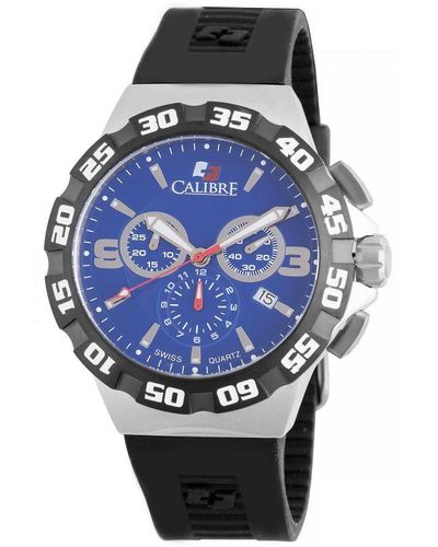 Calibre Lancer Swiss Made Movement Watch Rubber L3 Dial - Blue
