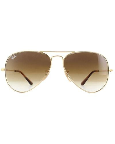 Ray-Ban Sunglasses Aviator Metal Ii Rb3689 914751 Gradient - Natural