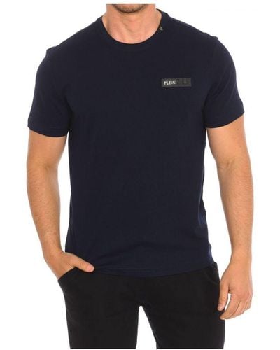 Philipp Plein Tips414 T-shirt Met Korte Mouwen - Blauw