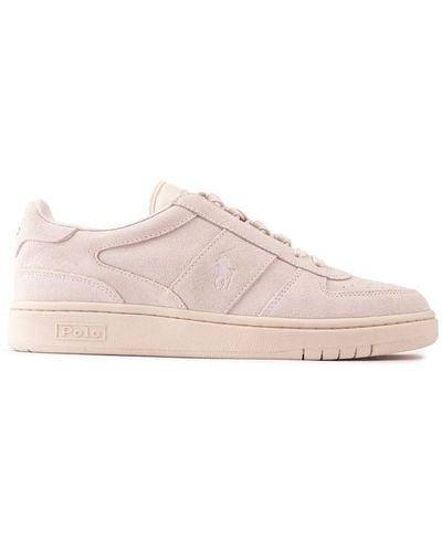 Ralph Lauren Polo Court Trainers - Pink