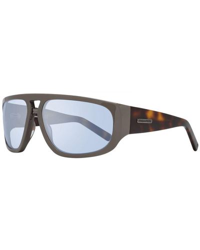 DSquared² Rectangle Sunglasses With 100% Uva & Uvb Protection - Grey