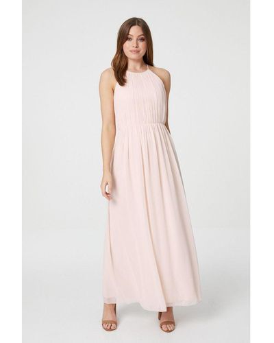 Izabel London Embellished Grecian Maxi Dress - Pink