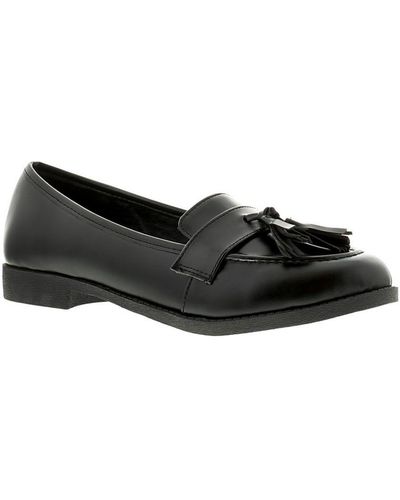 Platino Shoes Teasle Slip On Pu - Black