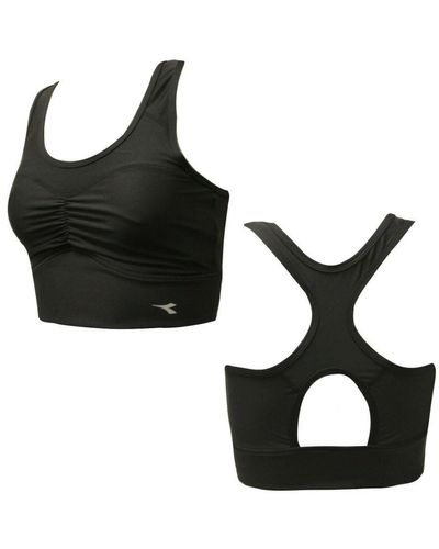 Diadora Supportive Sports Bra Textile - Black