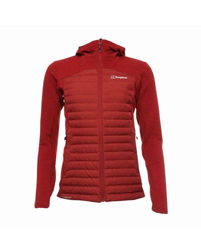 Berghaus Womenss Nula Hybrid Jacket - Red