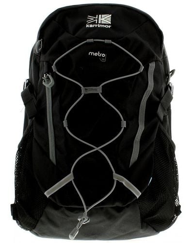 Karrimor Backpack Padded Laptop Compartment Metro 30 Zip Textile - Black