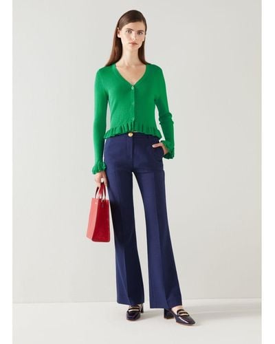 LK Bennett Grace Cardigans,Emerald - Green