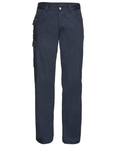 Russell Polycotton Twill Trouser / Trousers - Blue