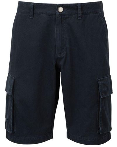 Asquith & Fox Cargo Shorts () Cotton - Blue