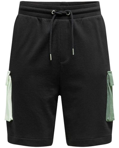 Only & Sons Cargo Shorts - Black