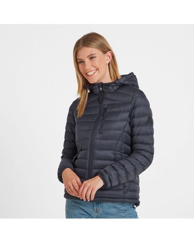 TOG24 Drax Hooded Down Jacket - Blue