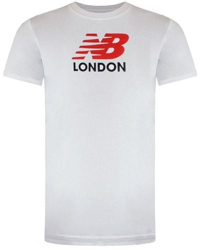 New Balance London Logo T-Shirt - White
