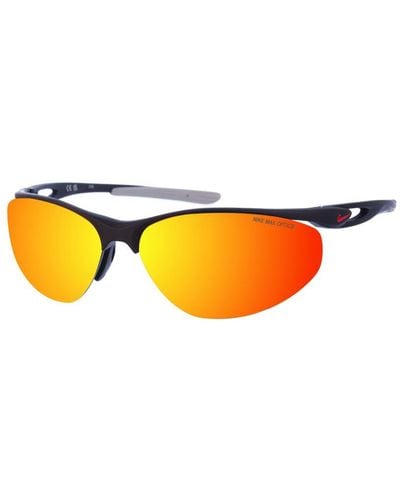Nike Oval Shaped Acetate Sunglasses Dz7354 - Orange