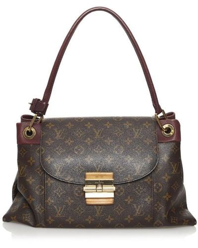 Louis Vuitton Vintage Monogram Olympe Mm Brown Canvas - Black