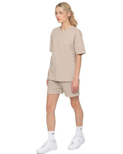 Enzo T-Shirt Tracksuit With Shorts - Natural
