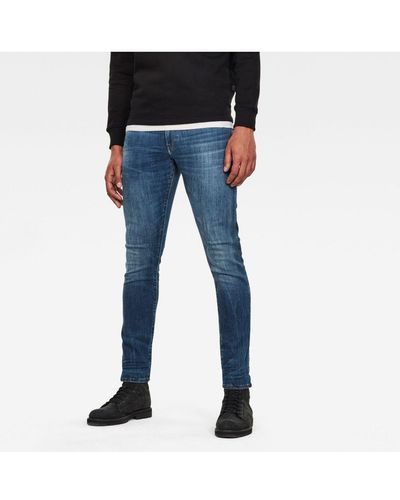 G-Star RAW 3301 Deconstructed Skinny Jeans - Blue