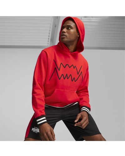 PUMA Franchise Core Basketball Hoodie - Red