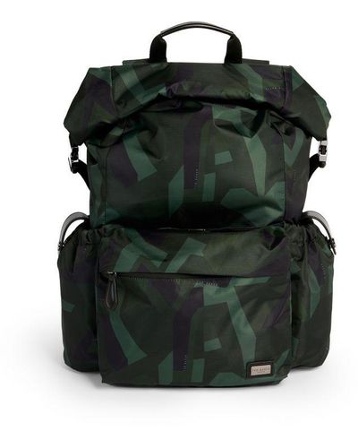 Ted Baker Engin Camo Print Paper Touch Nylon Backpack - Green