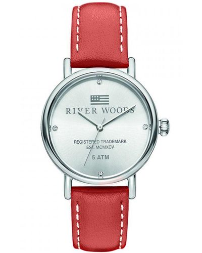 River Woods Arkansas Watch Rw340039 Leather (Archived) - Red