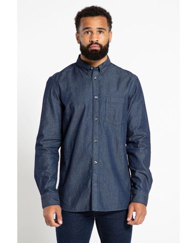French Connection Denim Long Sleeve Shirt - Blue
