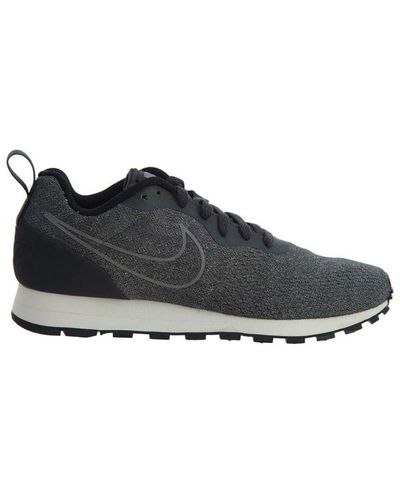 Nike Md Runner 2 Eng Mesh Lace Up Synthetic Trainers 916797 001 - Black